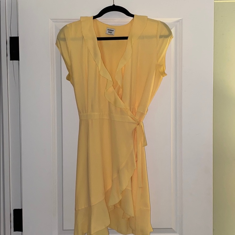 Yellow dress from Aritzia